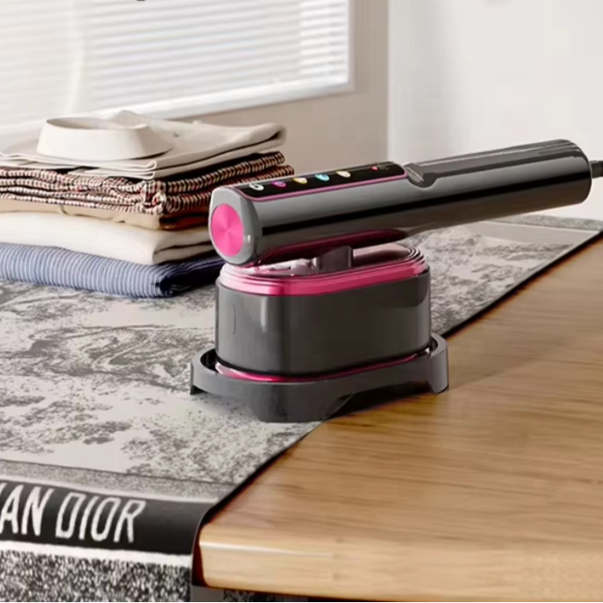 SteamFY Steamer Portabil Profesional – Aparat de Calcat cu Abur 2 in 1, Afisaj Digital, Putere 1200W